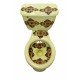 Mexican Talavera Toilet Set Girasoles Amarillos